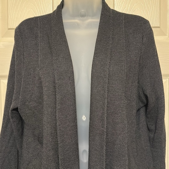 Eileen Fisher Soft Knit Open Front Blazer Jacket Size L - Picture 3 of 10
